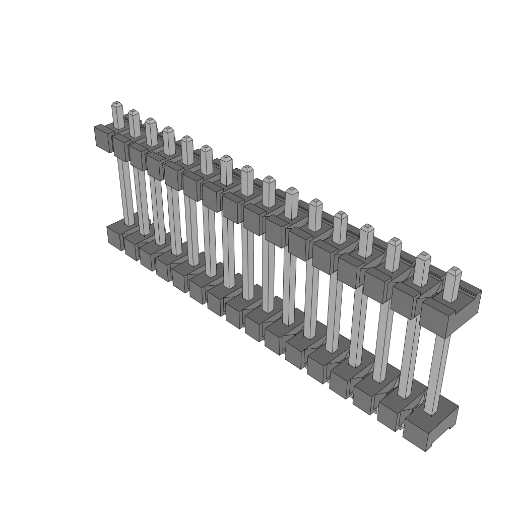 16-Contact HDR Board Stacker Connector