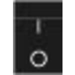 Switch Rocker ON OFF DPST Quick Connect Curved Rocker 6A 250VAC 74.57VA 50000Cycles