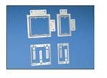 Low voltage integral mounting bracket, double gang stud bracket