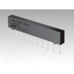 Isolated Resistor Network, 10kR, 2%, 100V, 1W, SIP-8, Thick Film
