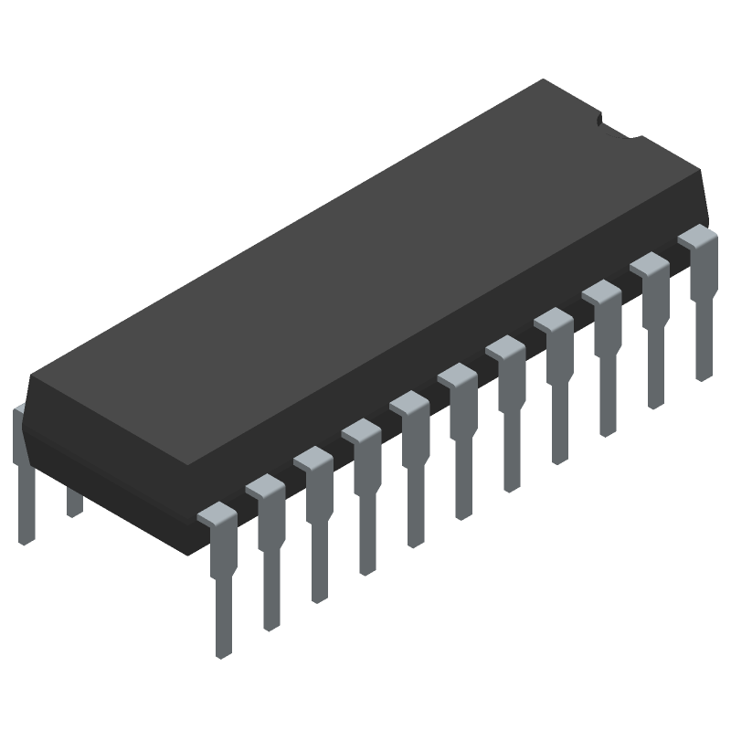 8-Bit Latch Driver, 50V/500mA, Parallel Interface, PDIP