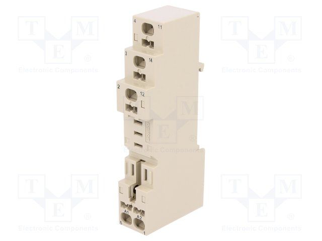 RELAY SOCKET 5 POSITION DIN RAIL