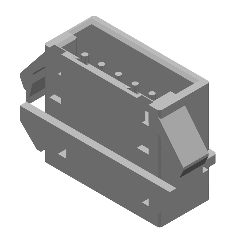 5 Pos CT Header, 4A, 2mm Pitch, Yellow, UL94 V-0