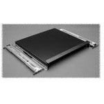 19" Rack Sliding Keyboard Shelf, Black, Steel