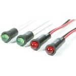 Green Diffused LED, 3mm, 2.1V, 10mA, 40° Viewing Angle