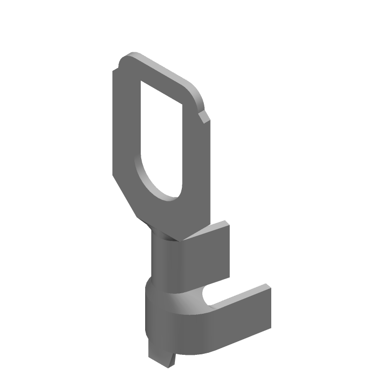 Brass Tin Spring Spade Terminal 14-18AWG Female Free Hanging