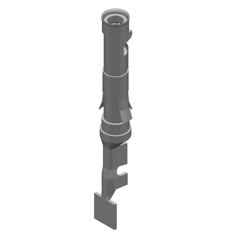 Female Crimp Terminal, Signal, 30-26AWG, 13A, Gold/Tin