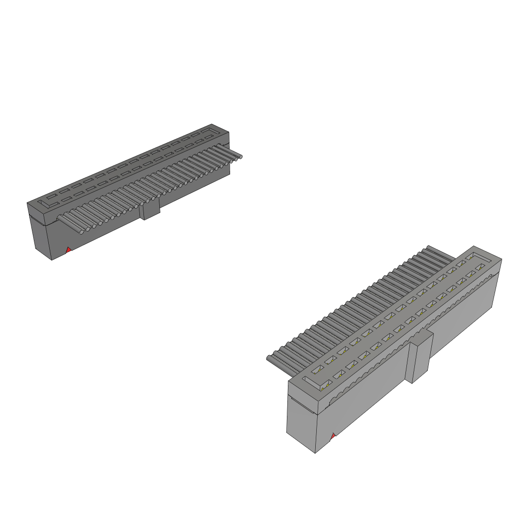 Cable Assembly Flat Ribbon 0.254m 28AWG IDC Connector to IDC Connector 30 to 30 POS SKT-SKT IDT-IDT Bulk