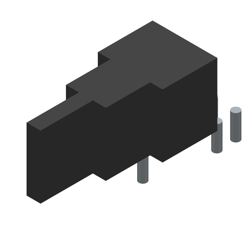 DPDT Toggle Switch, 6A 250VAC, PC Pin, Non-Illuminated