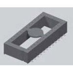 SAMTEC         ICF-320-S-O             IC & Component Socket, ICF Series, DIP Socket, 20 Contacts, 2.54 mm, 7.62 mm, Gold Plated Contacts