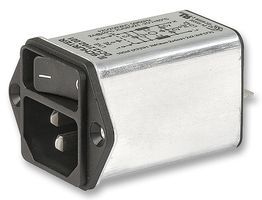 Mains Power Connector, 10A, 250VAC, 3 Pos, Male, Shielded, UL94 V-0