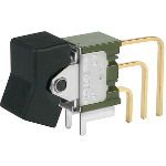 Illuminated SPDT Rocker Switch, 0.1A 28VAC/DC, PC Pins