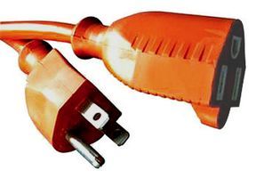 300V 13A Orange Outdoor Extension Cord 25ft