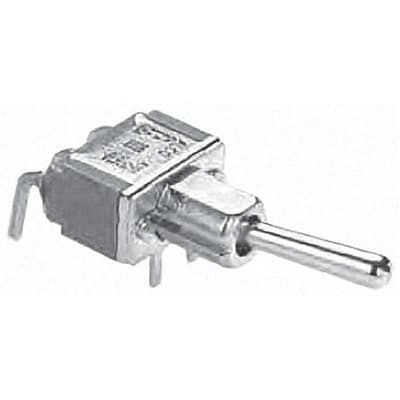SPDT Toggle Switch, 5A 250VAC/28VDC, PC Pin, Long Baton Lever