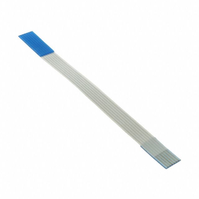 FFC Cable 6 Pos 0.5mm Pitch 50mm L 60V 500mA White