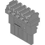 Conn Power RCP 5 POS 4.2mm IDT RA Cable Mount 5 Terminal 1 Port Mini-Fit® Bag