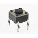 6mm Keypad Switch, SPST, Off-Mom, 50mA, 50VDC, Through Hole