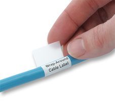 SILVERFOX         P08/2512LW             Wire Marker, Laser Printable Wrap-Around, Self Laminating, 12mm x 25mm, PET (Polyester), White