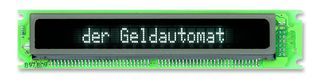 VFD MODULE; Resolution: 1 x 20; Character Format: Dot Matrix; Viewing Area (H x W): 5mm x 93.55mm; Supply Current:...