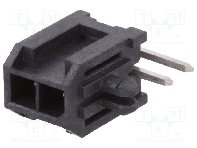 Conn Wire to Board HDR 2 POS 3mm Solder RA Side Entry Thru-Hole Minitek® Tray