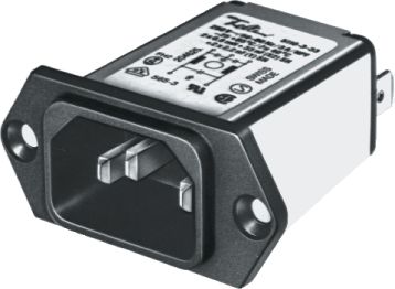 Filtered Power Entry Module, 10A, 250VAC, 3 Pos, 1 Port