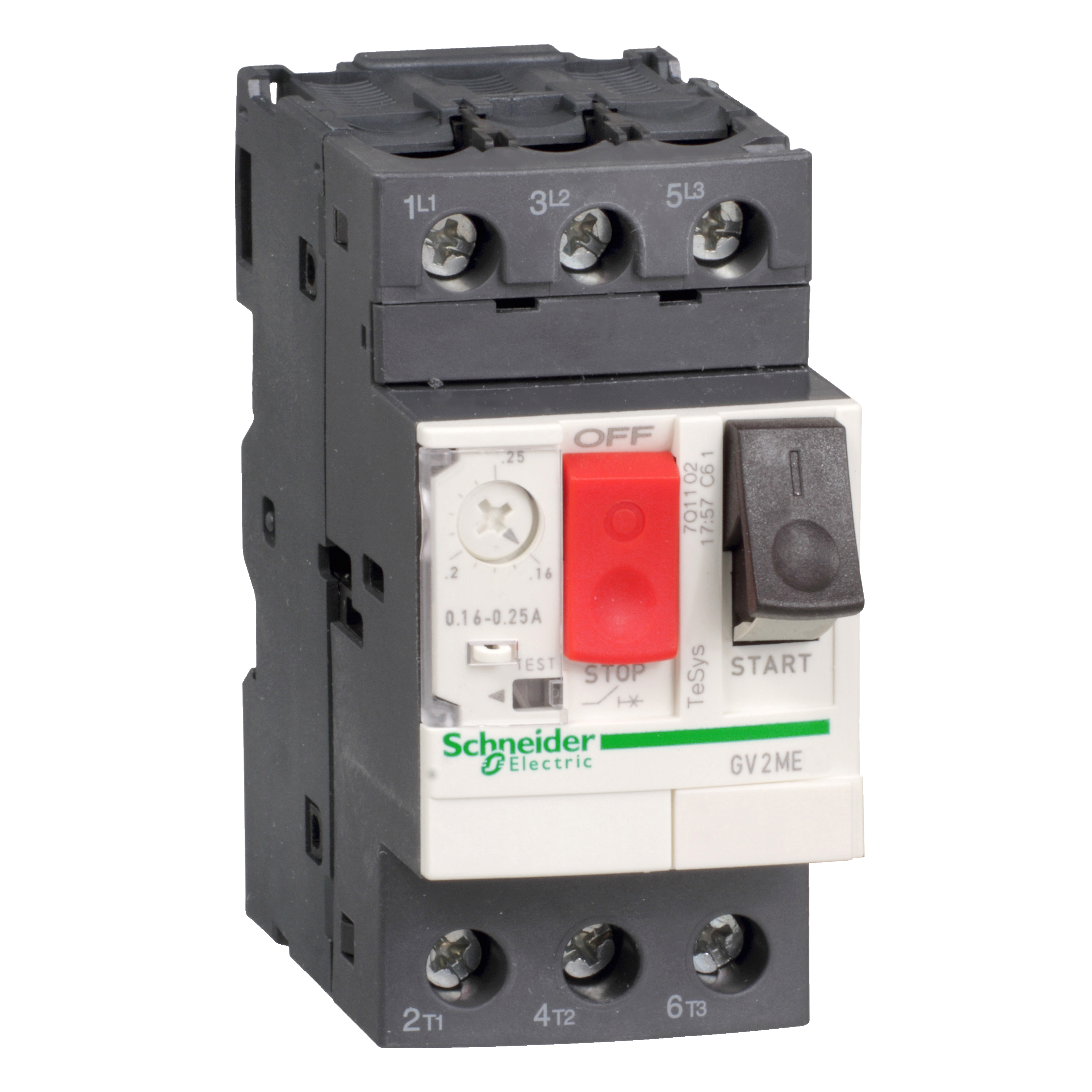 Thermal Magnetic Circuit Breaker, 3 Pole(s), 4A, 600VAC, Panel Mount