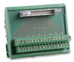 Terminal Block Interface, IDC 34 Position Plug, Screw Type 34 Position Terminal Block, 1 A, 250 V