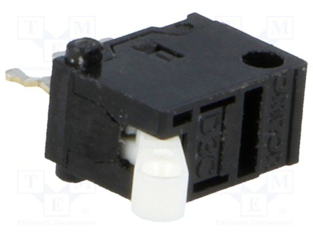 SPDT Detector Switch, 0.1A 30VDC, Toggle Lever, PC Pin, Thru-Hole