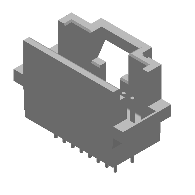 16 Pos 1.27mm Shrouded Header, Straight, Thru-Hole, 1A, 30V
