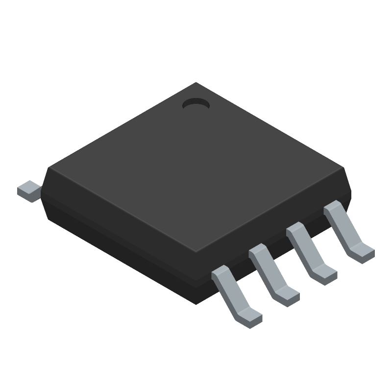 NOR Flash Serial-SPI 3.3V 8M-bit 1M x 8 8ns 8-Pin SOIC Tube