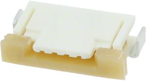 FFC/FPC Connector, 4 Pos, 1mm, Receptacle, SMT, 1A, 125V
