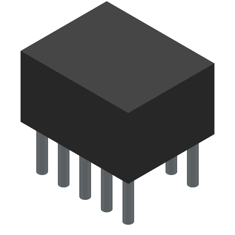 10 Pos 25A Nylon Power Tap Connector, Through Hole, Tin/Lead