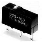 Switch Snap Action N.O./N.C. SPDT Pin Plunger 10.1A 250VAC 1.47N Thru-Hole PC Pins