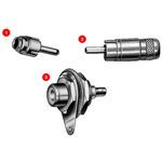 Conn Phono Plug M 2 POS ST Cable Mount 2 Terminal 1 Port