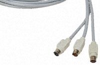 CORDON MINIDIN 8 M/M 6M 6m 8-Pin Male Mini-DIN to 8-Pin Male Mini-DIN Audio Video Cable Assembly