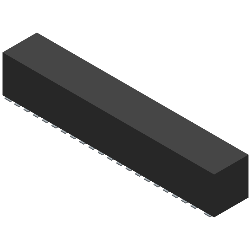 40 Pos FPC Connector, 0.5mm Pitch, SMT, Vertical