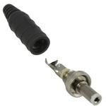 DC Power Connector, 2A, 30V, Solder, Female, Black