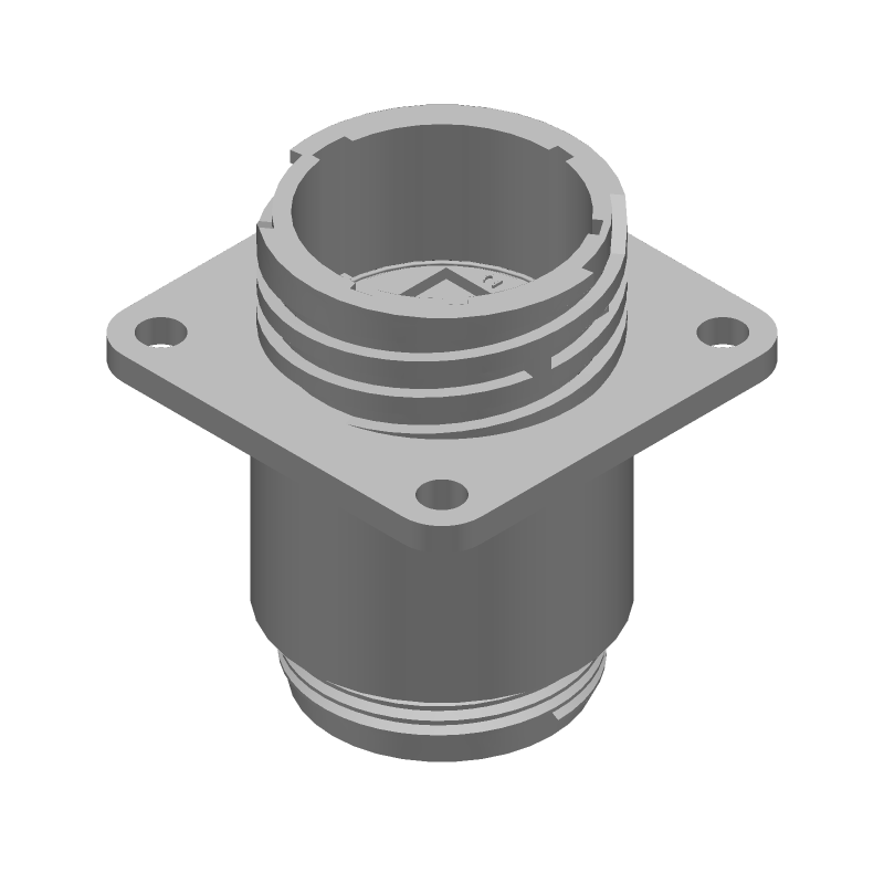 CPC Receptacle, Size 17, 3 Pos, Male Pin, Crimp, 600V