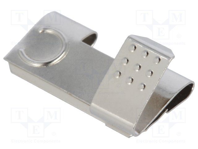 Steel Battery Clip, 2 Cells, Snap-On Termination