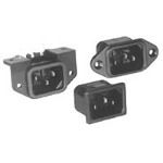 3 Pos 250VAC 15A Unfiltered Power Entry Module, Snap-in