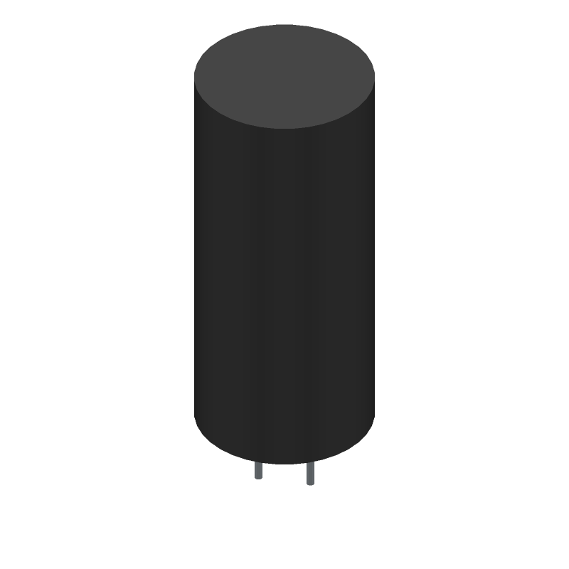 1000uF 100V Aluminum Electrolytic Capacitor, Radial, 105°C