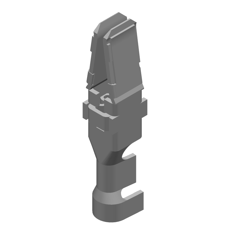 Female Crimp Power Connector, Silver, 35A, 12-16AWG