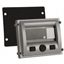 3-Key Industrial Display Bezel, IP65, Silver/Clear, 50mA, 24VDC