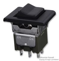 DPDT Illuminated Rocker Switch, 6A 250VAC, Panel Mount, Solder Lug