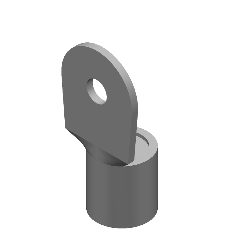 Copper Ring Terminal, Tin Plated, M6 Stud, 2/0 AWG