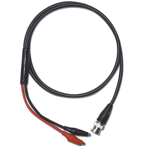 BNC to Clip Test Lead, 40in, 500V, Black/Red