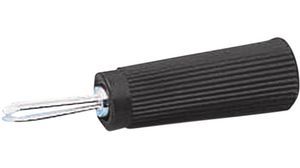 Laboratory plug ø 2.3 mm black, 001 10200 110004, Büschel