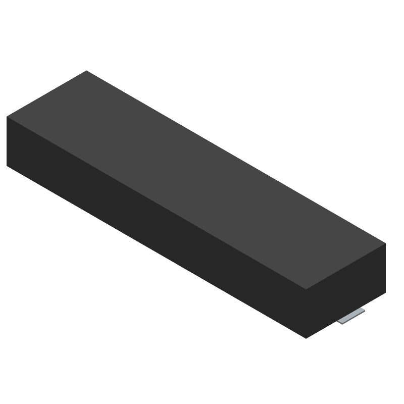 40 Pos 1 Row RA Header, 0.02" Pitch, SMT, LCP, Gold