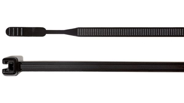 HELLERMANNTYTON   Q50I-HS-BK-C1   Cable Tie, 290x4.7, Nylon 6.6 (Polyamide 6.6), Black, 290 mm, 4.7 mm, 75 mm