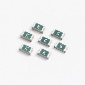 PTC Resettable Fuse 1.1A(hold) 2.2A(trip) 8VDC 100A 0.8W 0.3s 0.04Ohm SMD Solder Pad 1206 T/R